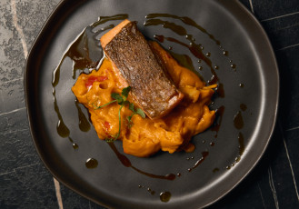  с морковным пюре и креветками2